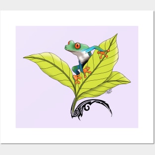 Red Eyed Tree Frog Posters and Art